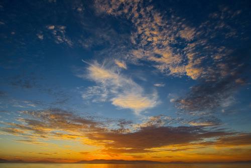 Sunset, Saunders Island