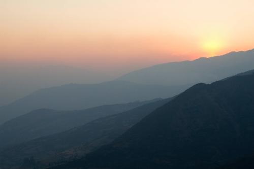 Sunset over the Andes