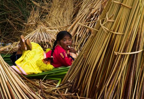 Peruvian Child, Uros Islands