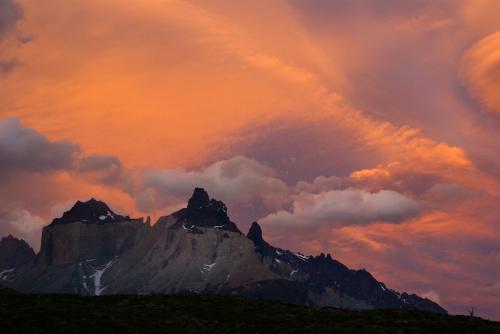 Sunset looking towards Los Cuernos