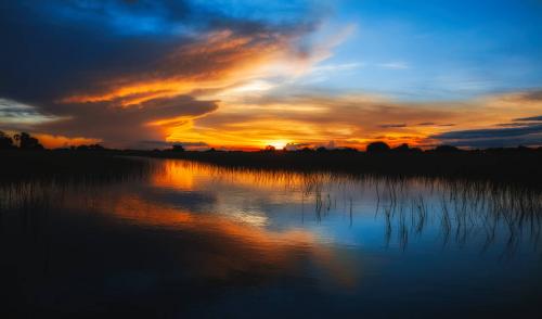 Sunset, Okavango Delta